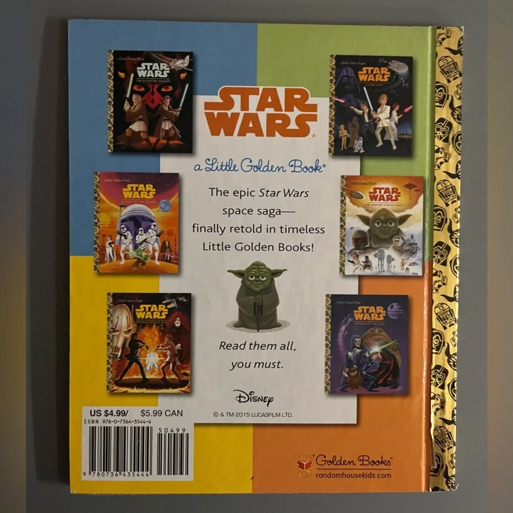 6 BOOKS STARWARS LITTLE GOLDEN BOOK COLLECTION- SET